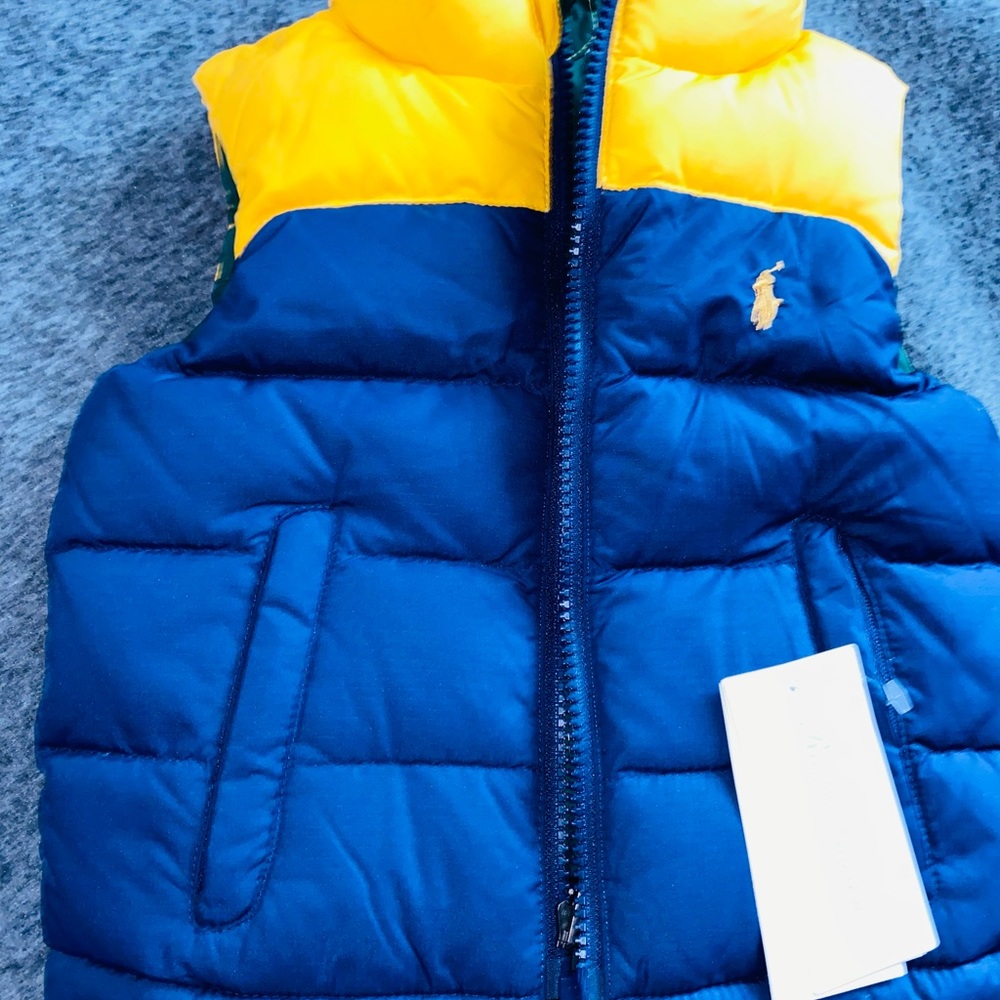 Infant Ralph Lauren reversible vest